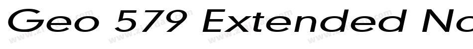 Geo 579 Extended Normal字体转换